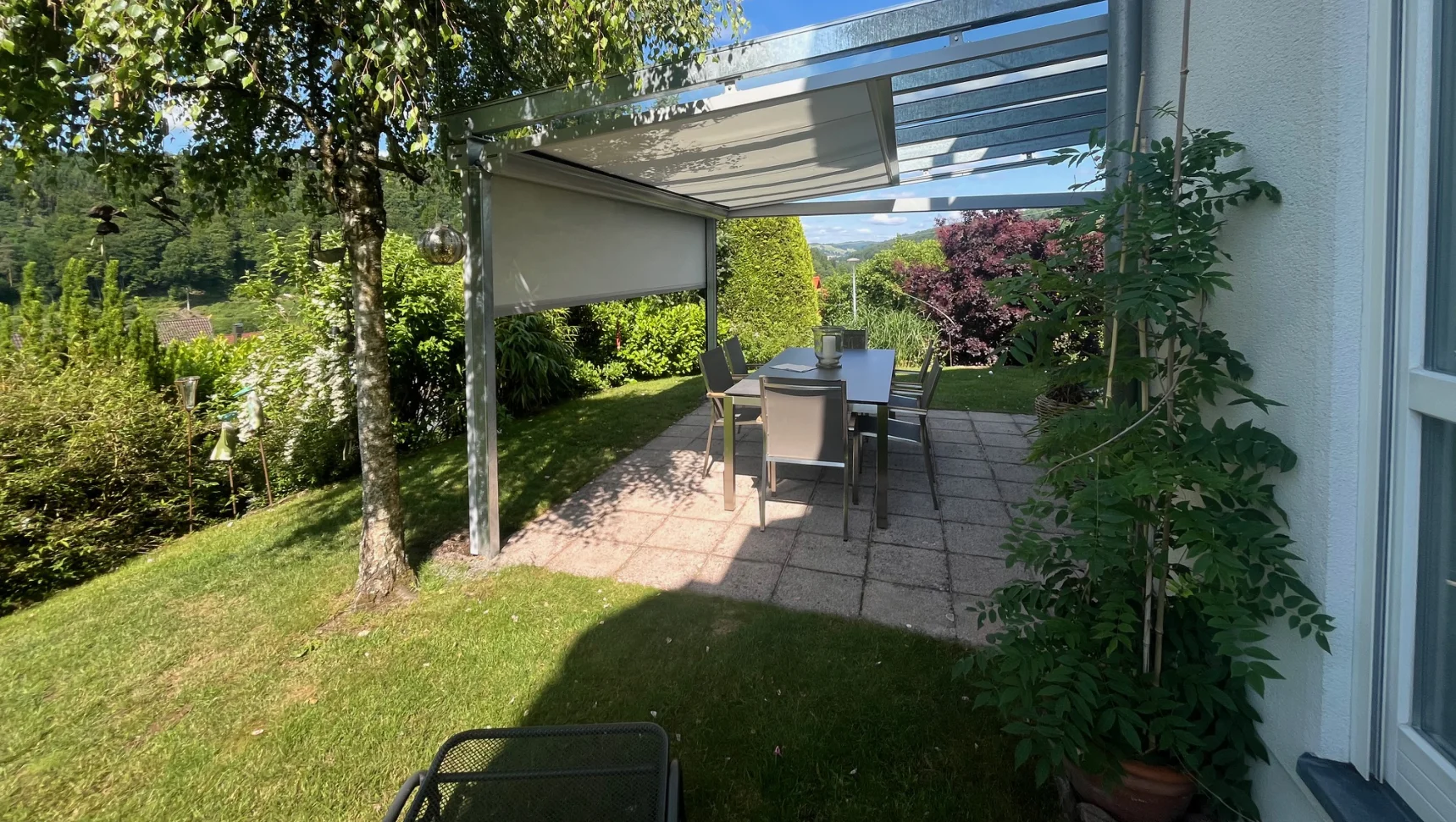Terrassendach aus eigener Produktion