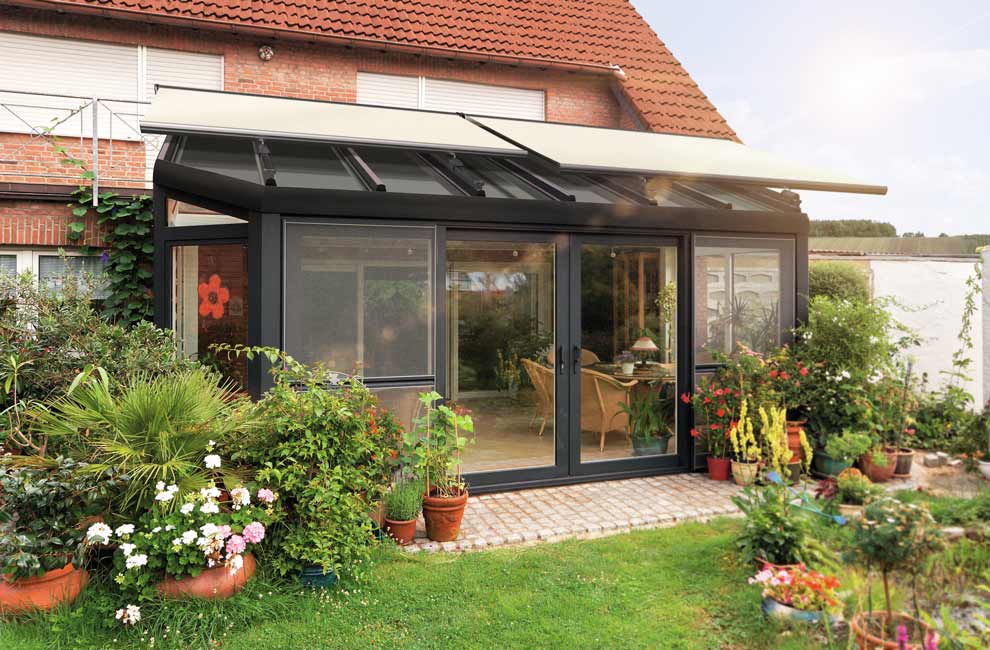 Wintergarten-Markise Climara W7 - Peter Anderlohr Stahlbau  Sonnenschutztechnik